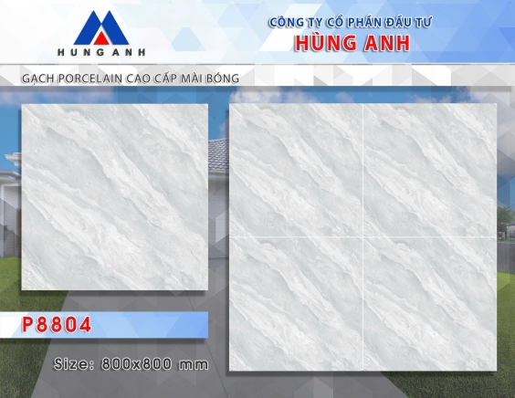 GẠCH PORCLELAIN CAO CẤP MÀI BÓNG P8804
